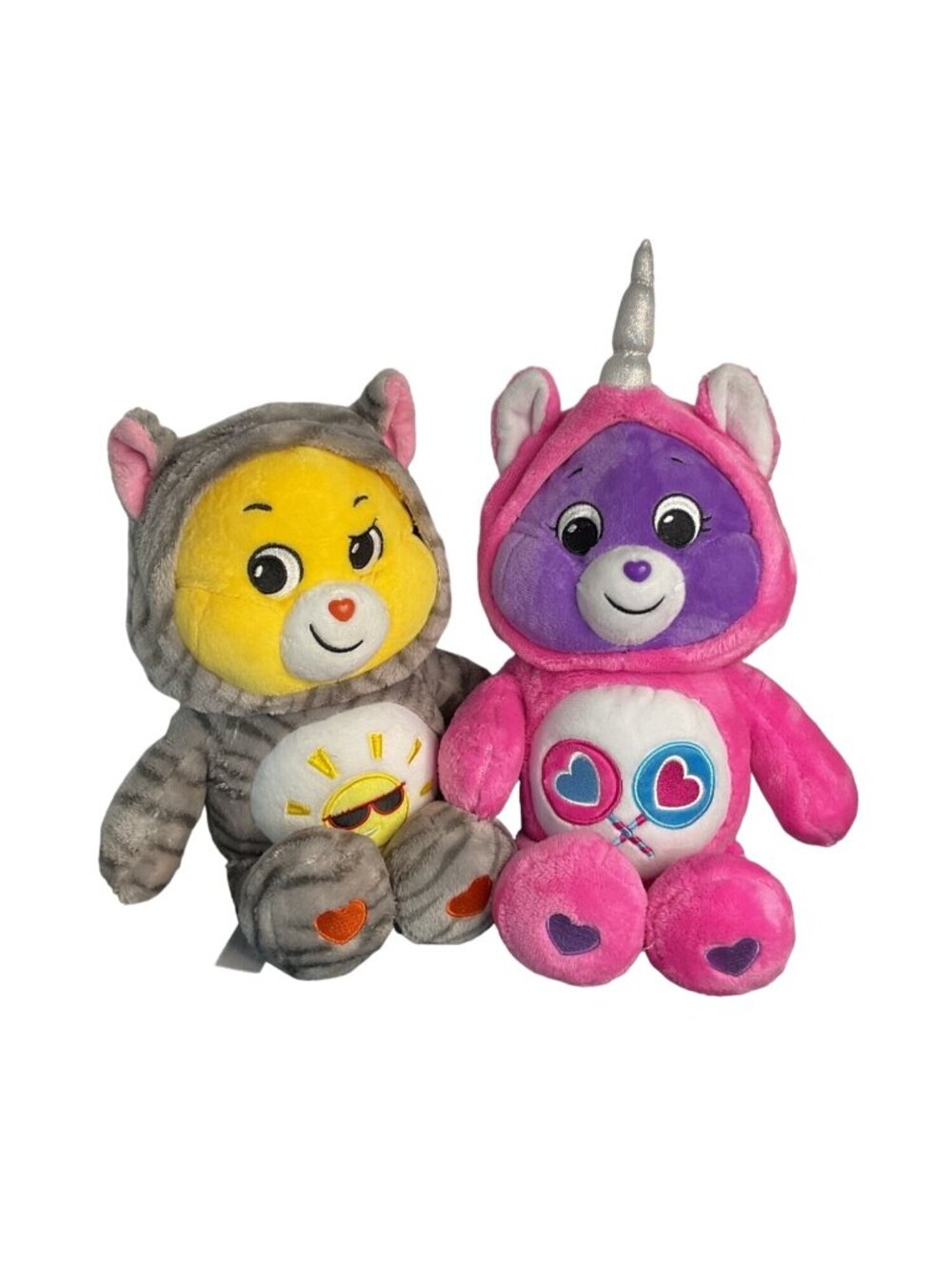 Care Bears Snuggle Hoodie Friends Plush Lot Funshine Cat Share Bear Unicorn 12"